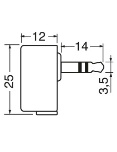 Clavija de 3,5 mm angulada... 2