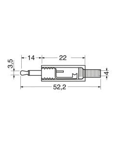 Brass 2-pin 3.5mm jack plug... 2