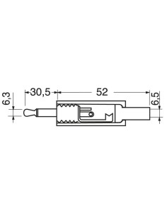 2-pin 6.3mm jack plug with... 2
