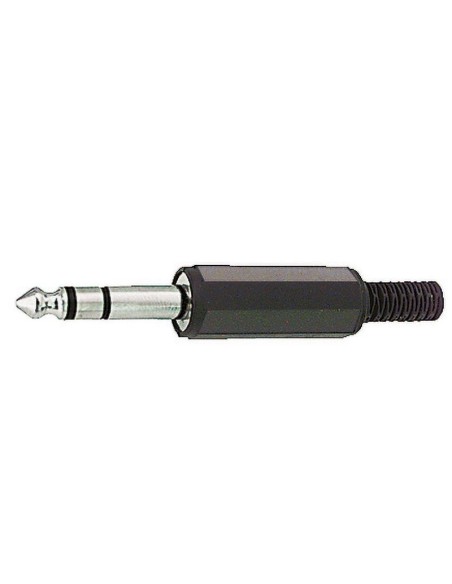 Professionele 6,3 mm 3-polige stekker met kabelgeleider