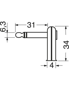 Clavija de 6,3 mm angular... 2
