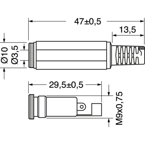 Prise jack professionnelle 3,5 mm à 2...