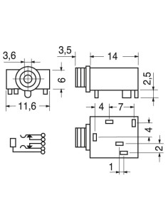 3,5 mm 3-polige... 2