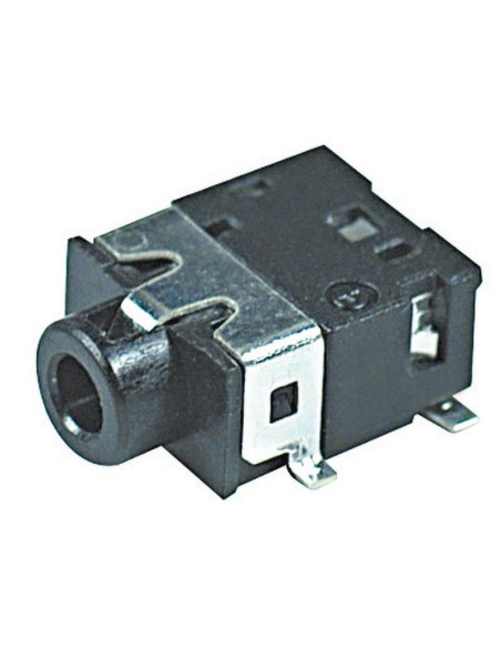 4-polige 2,5mm SMD-Klinkenbuchse mit Doppelschalter