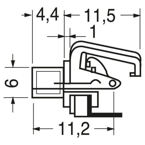 3.5mm 3-pin paneel jack aansluiting