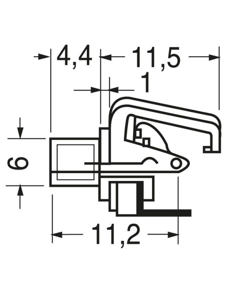 3.5mm 3-pin panel jack socket