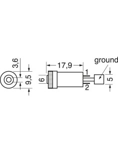 3.5mm 3-pin paneel jack... 2