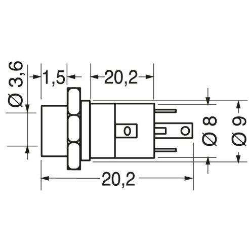 Professionele 3,5 mm 4-pins paneel...