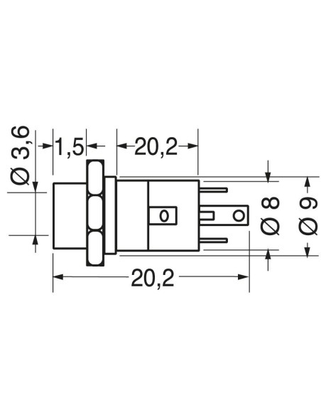 Professional 3.5mm 4-pin panel jack socket