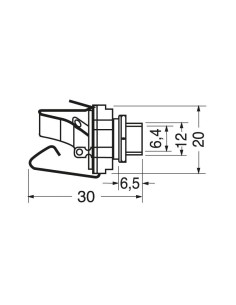 6.3mm 3-pin paneel jack... 2