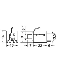 6,3 mm 3-polige Einbaubuchse 2