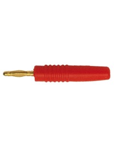 Flexible banana plug 2mm - Red