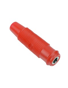 Flexible banana jack 4mm - Red