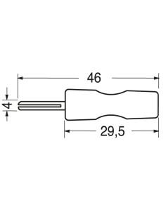 Banana plug 4mm - Black 2