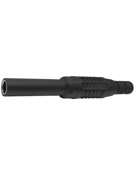 4mm CAT II 600V Bananenstecker - Schwarz
