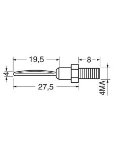 4 mm banana plug for panel... 2