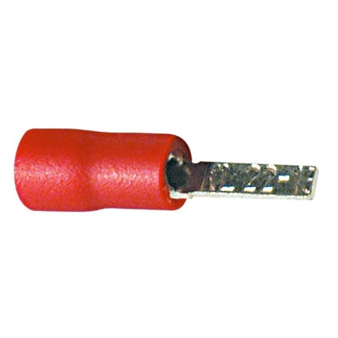 Platte punt 2,3x10mm 19A - Rood