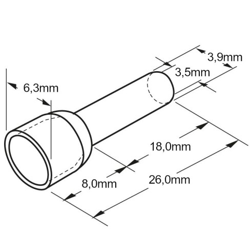 Tip voor 6.0mm² kabel