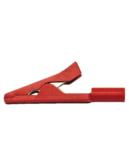 Crocodile isolé 10A rouge 41mm