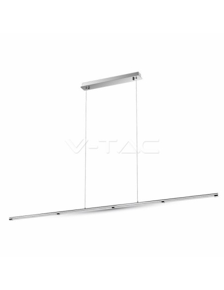 V-TAC VT-7036 3892 Buisvormige Roestvrij Stalen LED Kroonluchter 36W Chroom Afwerking 4000K