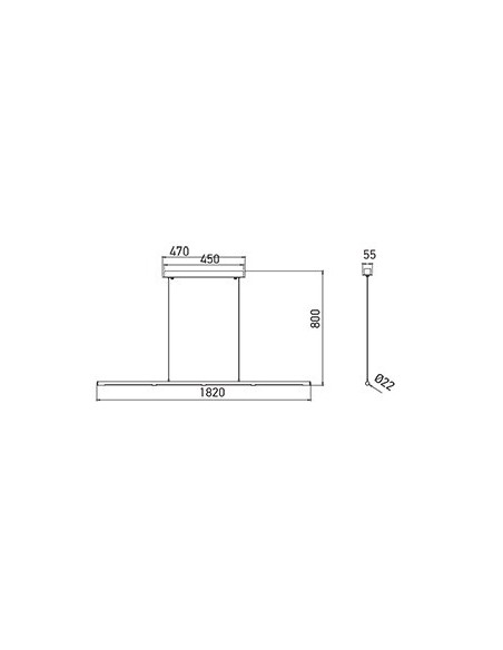 V-TAC VT-7036 3892 Lampadario LED Tubolare in Acciaio Inox 36W Colore Cromato 4000K