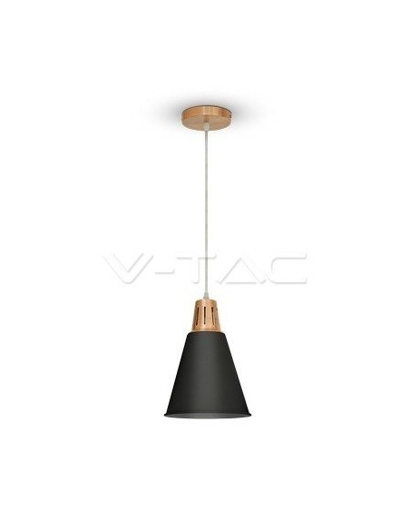 V-TAC VT-7520-B 3700 LED-Kronleuchter aus satiniertem Metall mit E27-Fassung (max. 60 W) in den Farben Mattschwarz und Kupfer