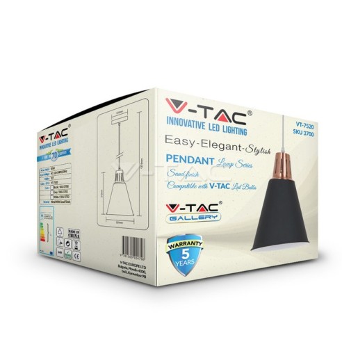 V-TAC VT-7520-B 3700 Lampadario LED...