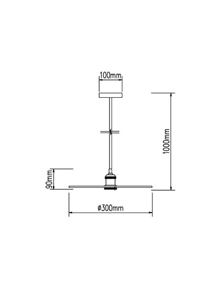 V-TAC VT-7777-RG 3751 LED Metalen Schijf Kroonluchter met E27 Lamphouder (Max 60W) Rose Goudkleur