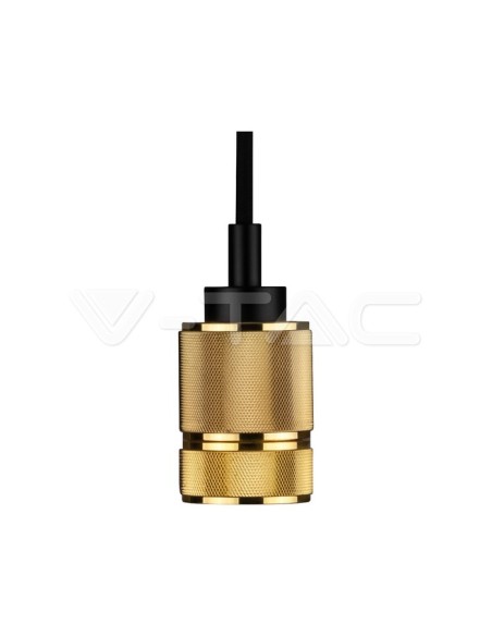 V-TAC VT-7999-G2 3811 Lampadario LED in Metallo con Portalampada E27 (Max 60W) Colore Oro