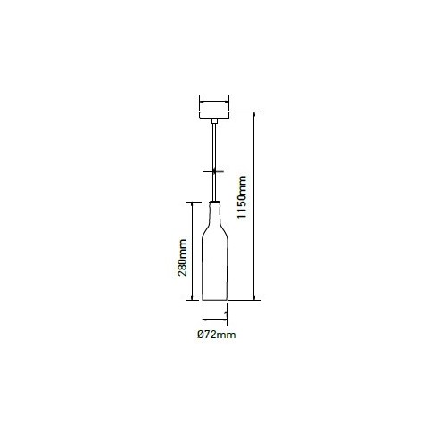 V-TAC VT-7558-RO 3774 LED Glazen Fles...