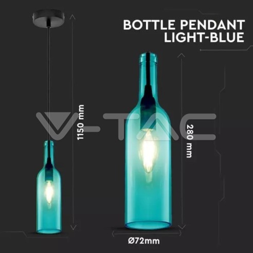 V-TAC VT-7558-BL 3768 LED Glass...