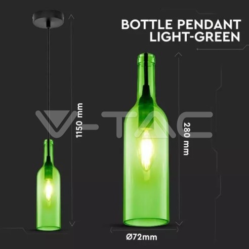 V-TAC VT-7558-GN Luminaire bouteille...