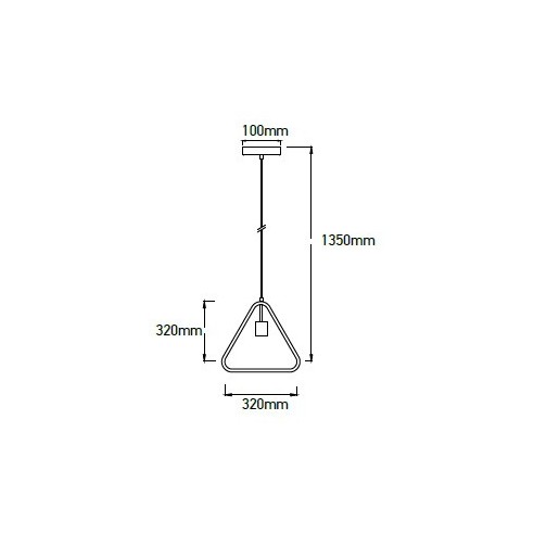 V-TAC VT-7321-MB 3838 Lampadario LED...