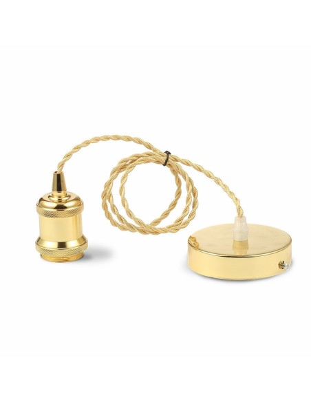 V-TAC VT-7555-MG 3844 Suspension Lampholder E27 (Max 60W) Metal Colour Gold