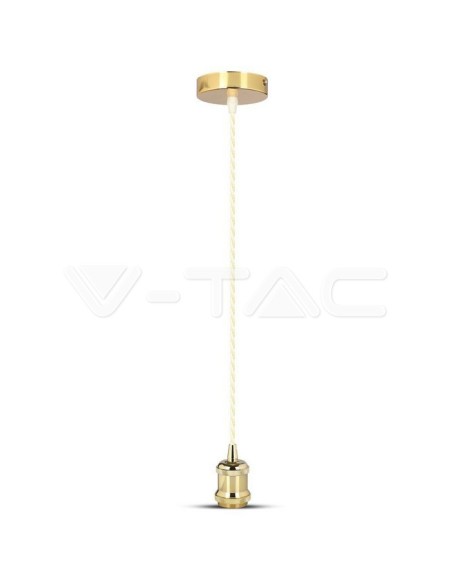 V-TAC VT-7555-MG 3844 Suspension Lampholder E27 (Max 60W) Metal Colour Gold