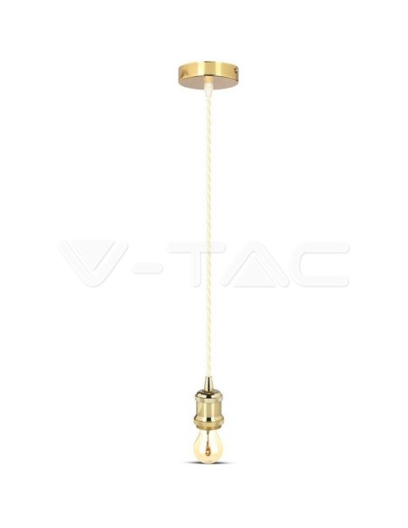V-TAC VT-7555-MG 3844 Suspension Lampholder E27 (Max 60W) Metal Colour Gold