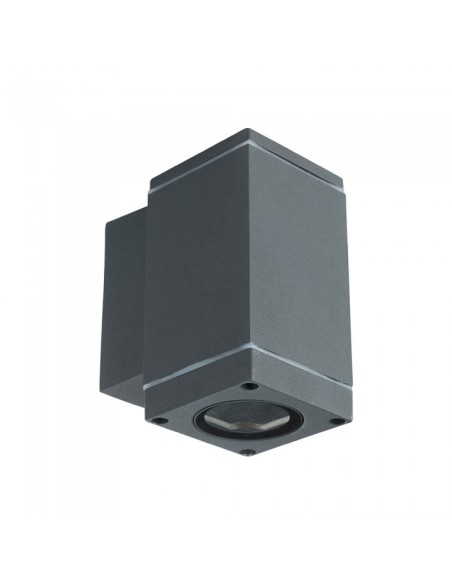 V-TAC VT-841 8626 Lampada LED da Muro con Portalampada GU10 Fascio Luminoso Inferiore Colore Grigio Scuro IP44