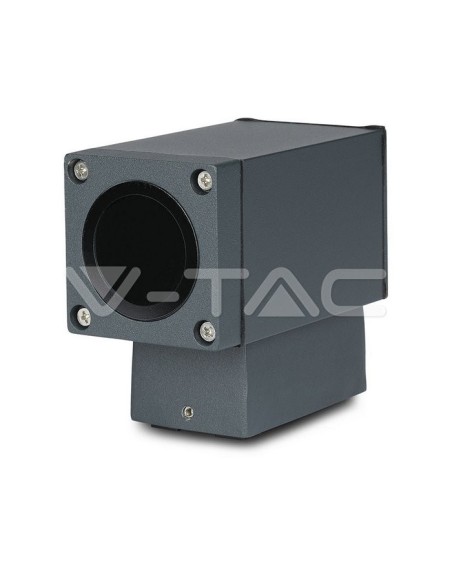 V-TAC VT-841 8626 LED Wandlamp met GU10 Onderste Lichtbundel Kleur Donkergrijs IP44
