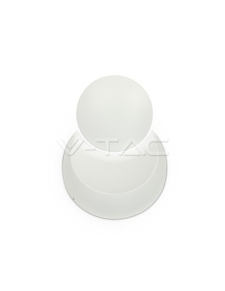 V-TAC VT-757 7093 Round LED Wall Lamp COB 5W Satin White Colour Rotatable 360° Adjustable Light Beam 4000K IP20