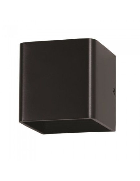 V-TAC VT-758 7094 LED Quadratische Wandleuchte LED COB 5W Satin Schwarz Farbe Oben und Unten Lichtstrahl 4000K IP20