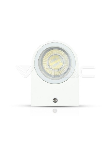 V-TAC VT-7651 7540 Ampoule murale ronde à LED GU10 (Max 35W) Blanc IP44