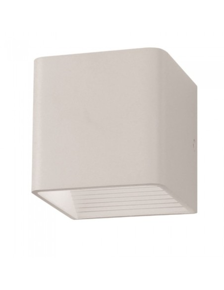 V-TAC VT-758 7095 Lampada LED da Muro Quadrata LED COB 5W Bianco Satinato Fascio Luminoso Superiore e Inferiore 4000K IP20