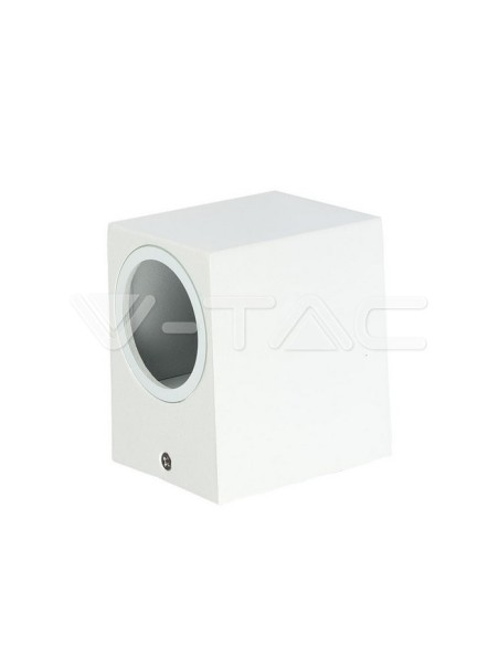 V-TAC VT-7651 7539 Square LED Wall Light Bulb GU10 (Max 35W) White IP44