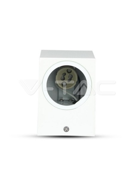 V-TAC VT-7651 7539 Vierkante LED Wandlamp GU10 (Max 35W) Wit IP44