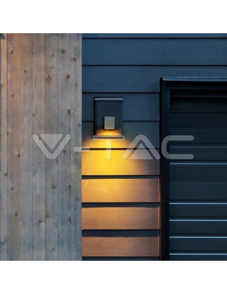 V-TAC VT-7651 7539 Square LED Wall Light Bulb GU10 (Max 35W) White IP44