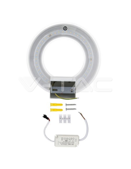 V-TAC VT-710 8225 LED Circular Wall Lamp 9W Colour White 3000K IP20