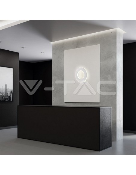 V-TAC VT-710 8225 LED Circular Wall Lamp 9W Colour White 3000K IP20