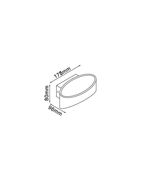 V-TAC VT-705 8232 LED Round Wall Lamp 5W White Colour 4000K IP20