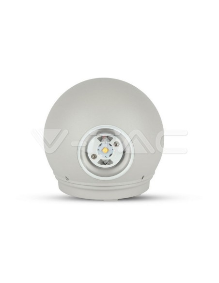 V-TAC VT-836 8302 LED-Kugel-Wandleuchte 6W Doppelter Lichtstrahl 4000K Weiß IP65