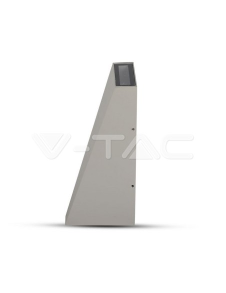 V-TAC VT-826 8300 Lampada LED da Muro 6W Doppio Fascio Luminoso Colore Grigio 4000K IP65